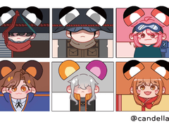 [산나비] 경단인형 도안