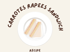 당근라페 샌드위치 만들기