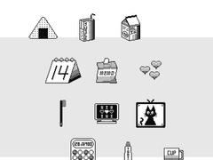 모노톤 굿노트 픽셀 스티커_part.1