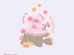 CHOMI│apk 단풍 핑크공룡 카카오톡 테마 - 안드로이드