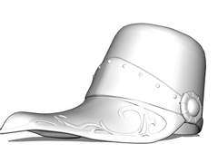 메이플 괴도 팬텀 모자 3D 소재