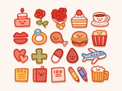 [굿노트] 다이어리 기념일 스티커