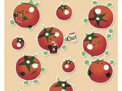 [굿노트 스티커] 토마토 친구들 스티커