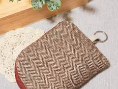 핸드메이드 헤링본 지갑