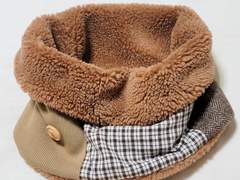 핸드메이드 패치워크 넥워머