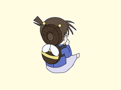 [코난] 머리쿵 방지 쿠션