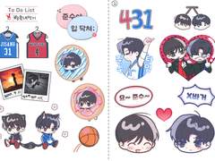 빵준 스티커 도안 무료 배포