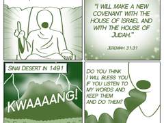 7 "I will make a new covenant with them"