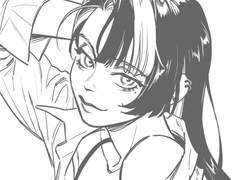 [closed]무컨펌 흑백 선화 그림 커미션