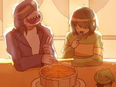 42) 언더테일/델타룬 엔딩(상상) 그리기