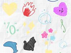 플레이브 스티커 도안