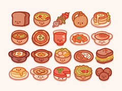 FF14 효월 음식 굿노트 스티커 & PC 아이콘