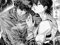 흑백 일러스트 커미션