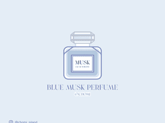 CHOMI│ios 블루 머스크 퍼퓸 카카오톡 테마 - 아이폰