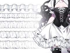 로맨스 판타지 기본 프릴 브러쉬 5종 (밑색/채색)