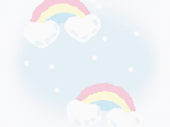 하늘무지개 똥글 카톡 테마 [ios/and]