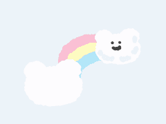 무지개 곰 카톡 테마 [ios/and]
