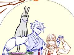 미재플] 성녀님이랑 송편 만드는 만화