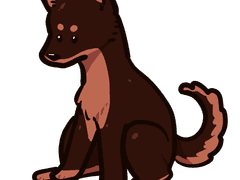 [무료 이미지] 앉아있는 개