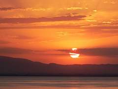 석양과 그 여자