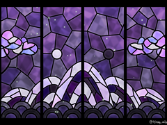 스테인드 글라스 일러스트