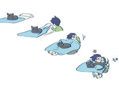 리츠와 몹냥이 vs 모브와 맃냥이