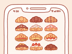 [월페이퍼] 간식냠냠 폰 배경화면 6종