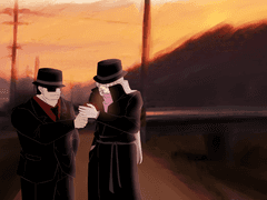 [코난] 워커에게 불 빌리는 진 낙서