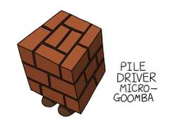 슈퍼마리오 시리즈의 Pile Driver Micro-Goomba