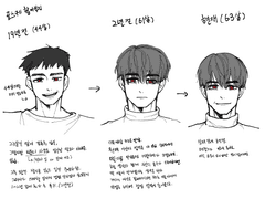 러프 단계 만화