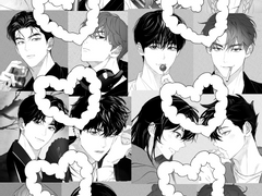 두상 흑백 커미션