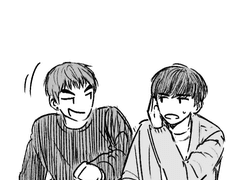 강미르가 박무열 귀 뚫어주는 만화