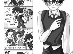 [4컷 만화]★친구에게 코스프레를 부탁 받았다!-2