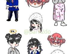 [아이브 첫콘 나눔] 레이 팬아트 스티커 도안 배포