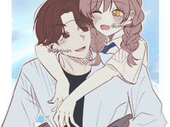 레트로 2인 단색