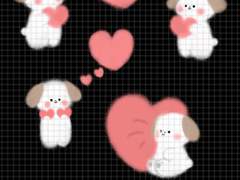 [굿노트/스티커] 털뭉치 강아지와 하트 🐶💕