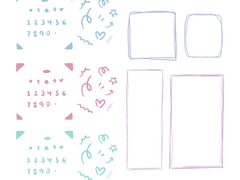 [굿노트 스티커] 사진 프레임