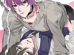 (마감) 단색배경+ 도트묘사 2인 페어 커미션