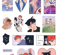 차유진 스티커 유료도안