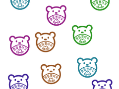 곰돌이 참 잘했어요 도장