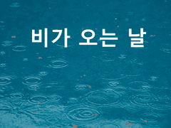 [창호기려] 비가 오는 날