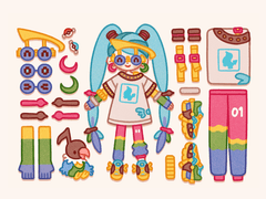 [배포] 노말 미쿠 월페이퍼 & 헤더 & 스티커 & PC 아이콘 세트