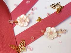 🌸매화 자개 귀걸이