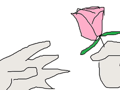 꽃을 건넨 당신에게.