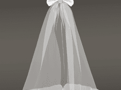 [Atelier Lena] 리본 미들 베일