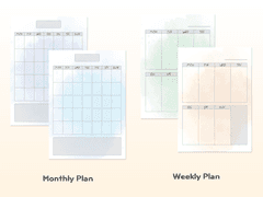[다이어리] 심플한 다이어리 속지 - MonthlyPlan+WeeklyPlan