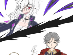 [조슈아+프라우] 온통 흰 가운데 둥글고 붉은 것