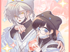 무조건 니트를 입혀놓고 뭔갈 먹이는 타입