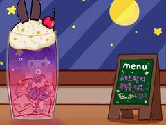 움직이는 일러스트 + 카페음료 고정틀 커미션