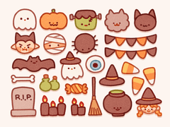 [굿노트] 무시무시 할로윈 스티커 & PC 아이콘